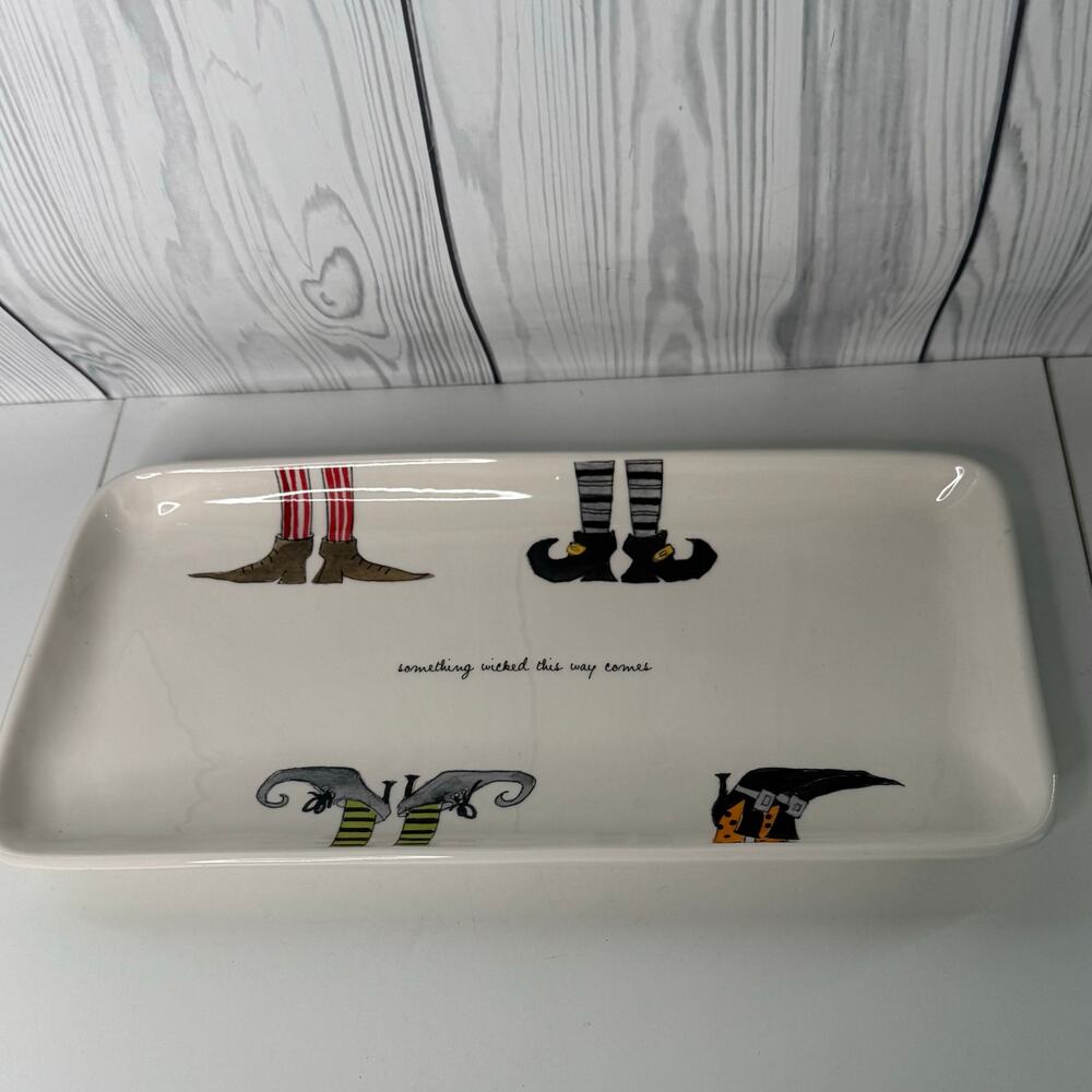 Ray Dunn  Halloween SOMETHING WICKED THIS WAY COMES Tray 14” x 7"
